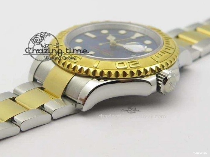 Dial Bracelet Yacht-Master 116622 On SS JF Best Blue A2836 Edition YG 0215